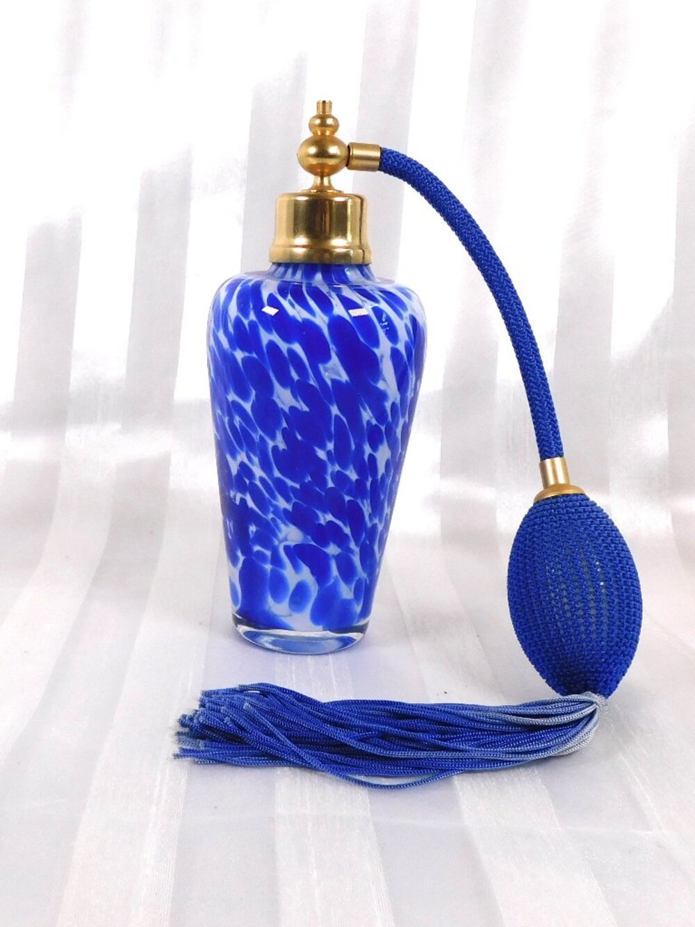 Blue and White Perfume Atomizer # 25967